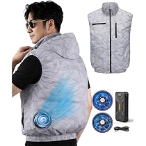 Amazon.co.jp: [XINMIRAI] 空調作業服 ファンバッテリーセット【-12℃冷